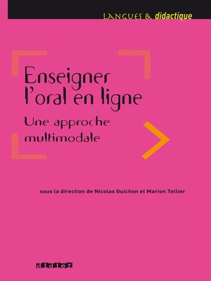 cover image of Enseigner l'oral en ligne--Ebook
